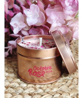 Bougie "Octobre Rose"